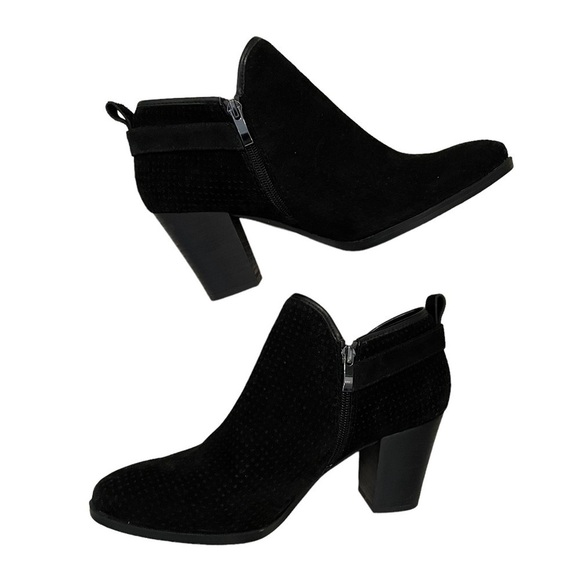 Franco Sarto Dakota Side Zip Booties, Black Women’s Size 10M - Picture 3 of 10